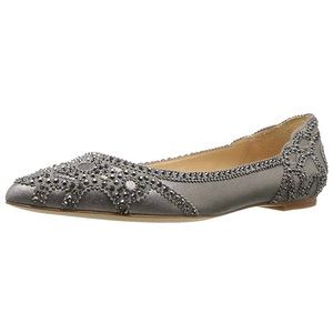 Pointed Toe Rhinestones Flats Slip On Dress Shoes